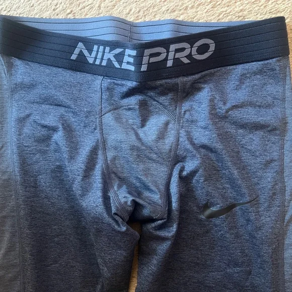 Nike Men’s Pro Leggings. Pair of two - Black and Blue. Large. Almost New. - Picture 3 of 8